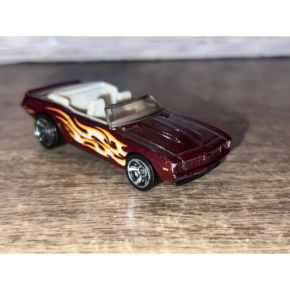 Hot Wheels 5 Pack HW Flames‎ '69 Camaro Convertible Brown Die Cast Loose EUC